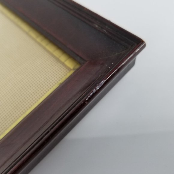 German Religious Jesus Christ Do No Be Afraid Floral Needle Point Framed Decor - Picture 8 of 13